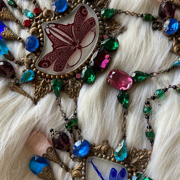 Antique Czech glass necklace rare find - Picture 7 of 9